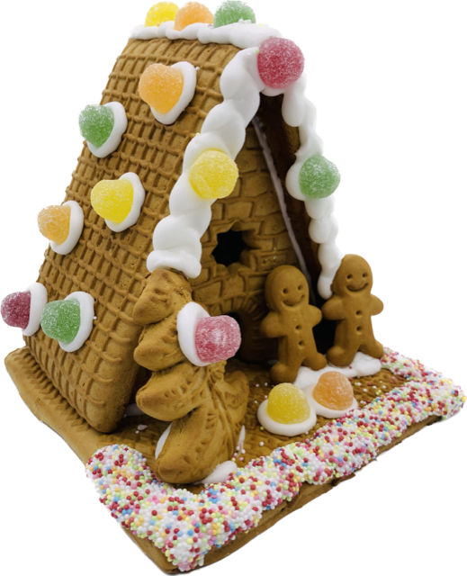 DIY-Hexenhaus aufgebaut